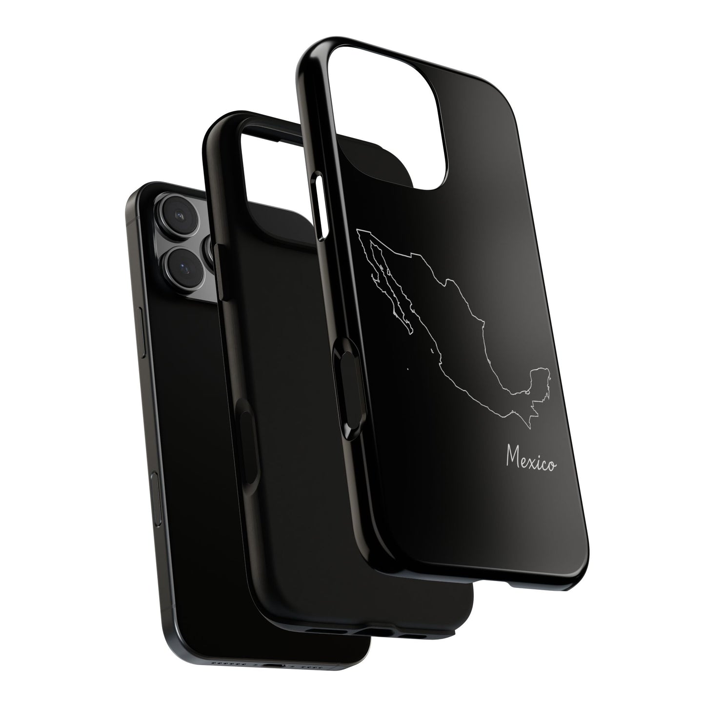 Mexico Outline Phone Case – Minimal Country Map Tough Case (iPhone, Samsung, Pixel)