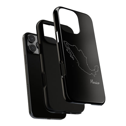 Mexico Outline Phone Case – Minimal Country Map Tough Case (iPhone, Samsung, Pixel)
