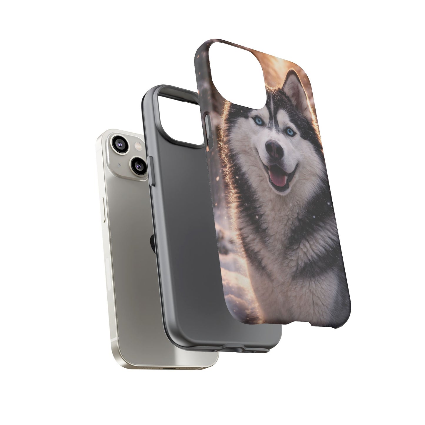 Siberian Husky Tough Phone Case | Blue Eyes Dog Cover Protective iPhone Case