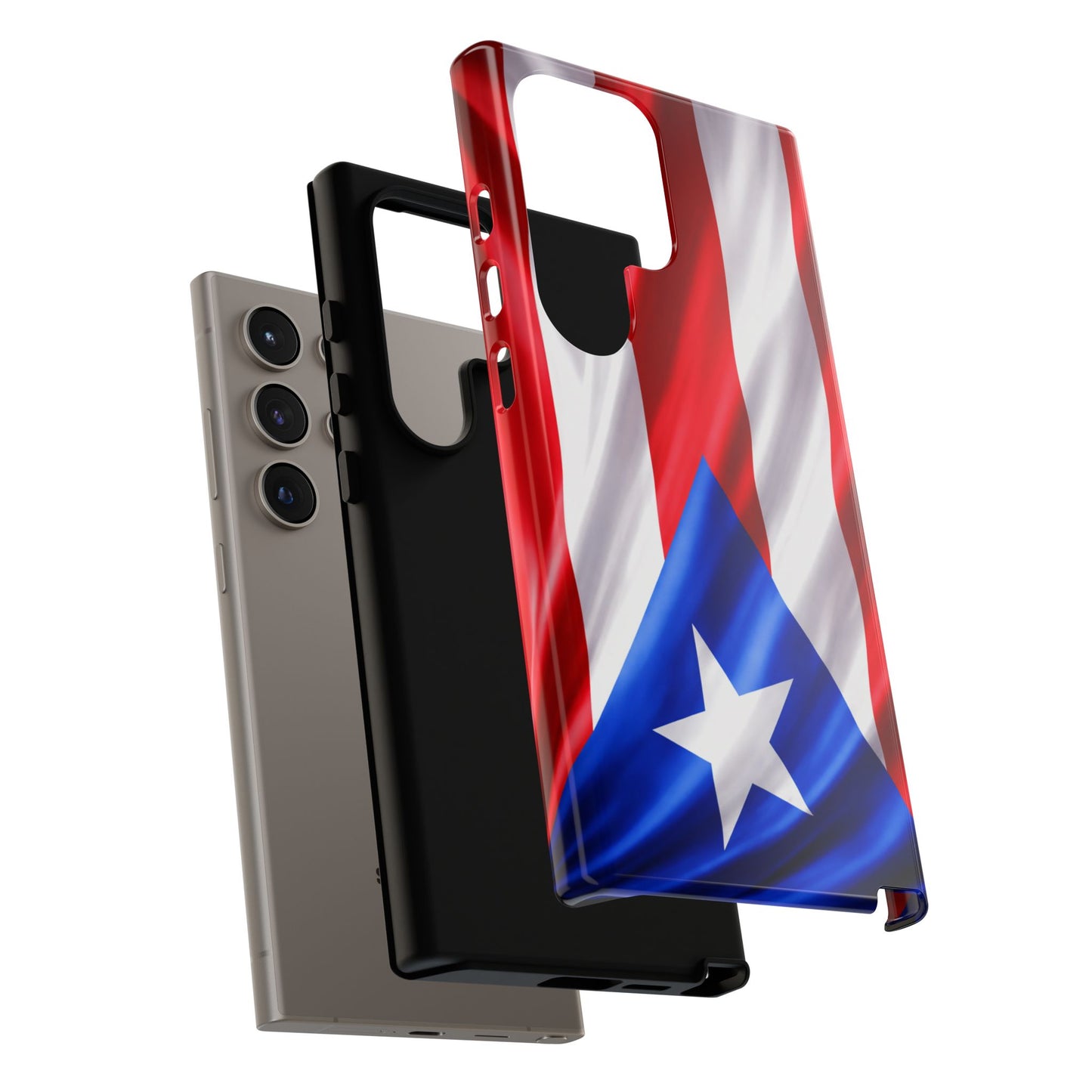 Puerto Rico Flag Phone Case | Boricua Pride Tough Case | Puerto Rican Flag Protective Cover for iPhone & Samsung