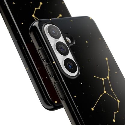Virgo Zodiac Constellation Phone Case – Luxe Gold Celestial Cover
