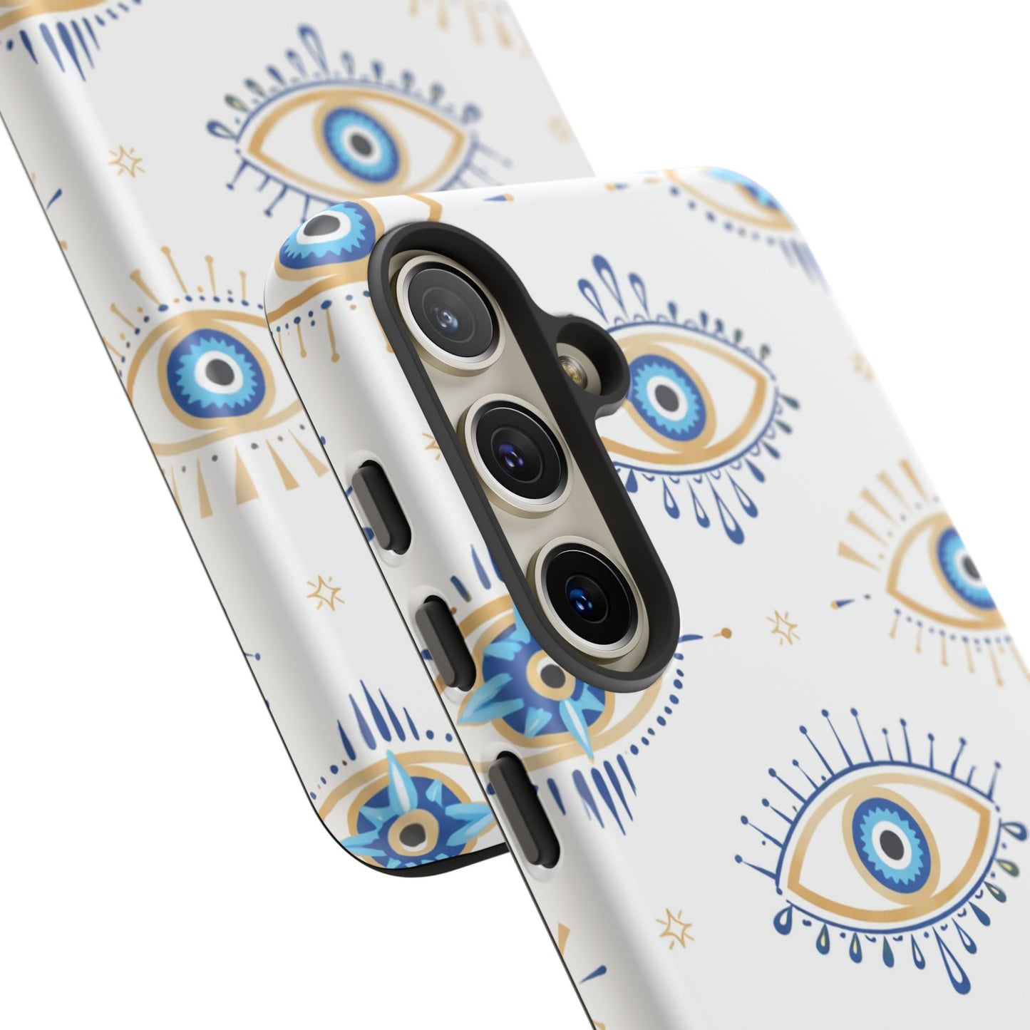 Blue Evil Eye Phone Case – Protective Slim Shockproof Cover for Iphone, Samsung Galaxy and Pixel