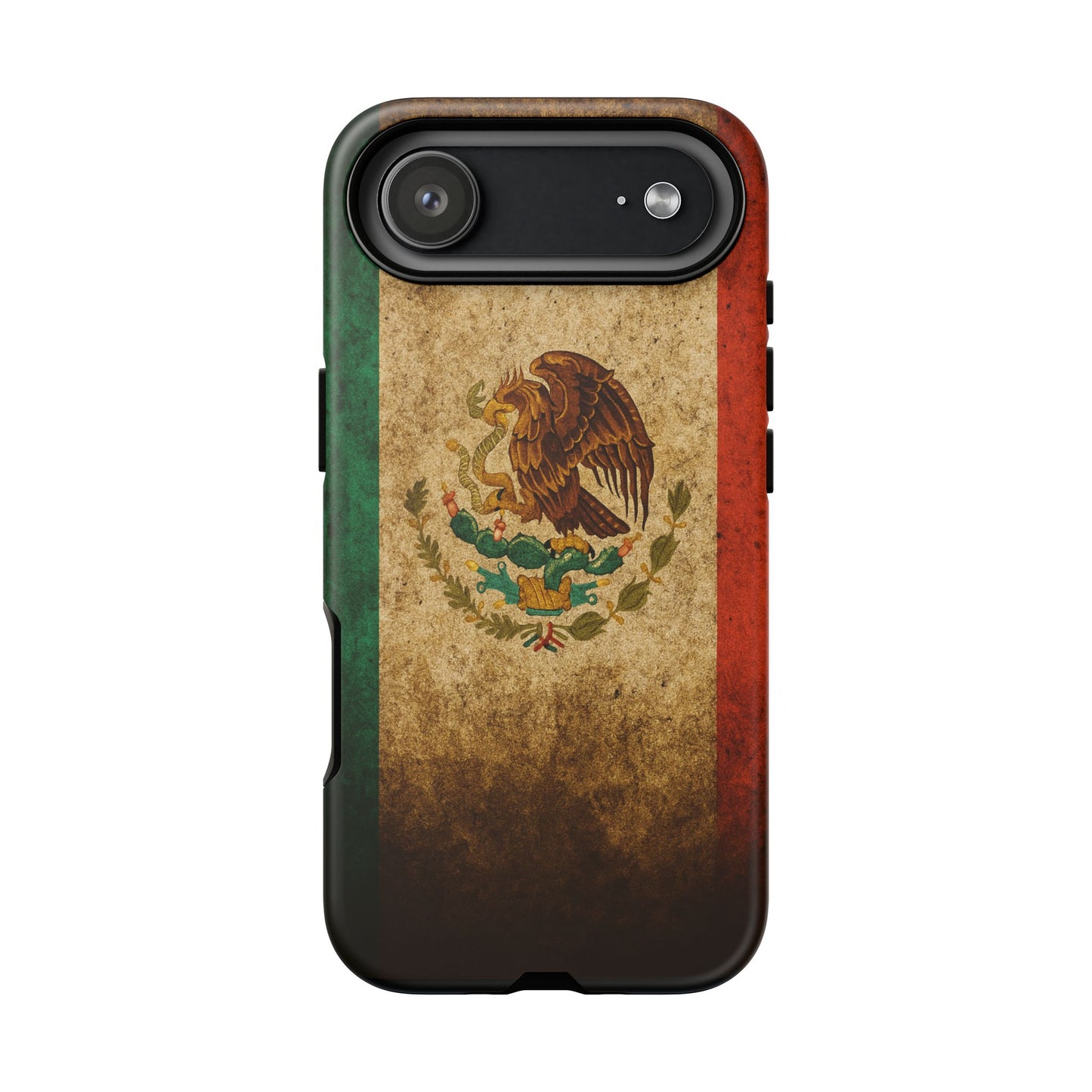 Vintage Mexico Flag Phone Case – Mexican Pride Grunge Flag Aesthetic Tough Case