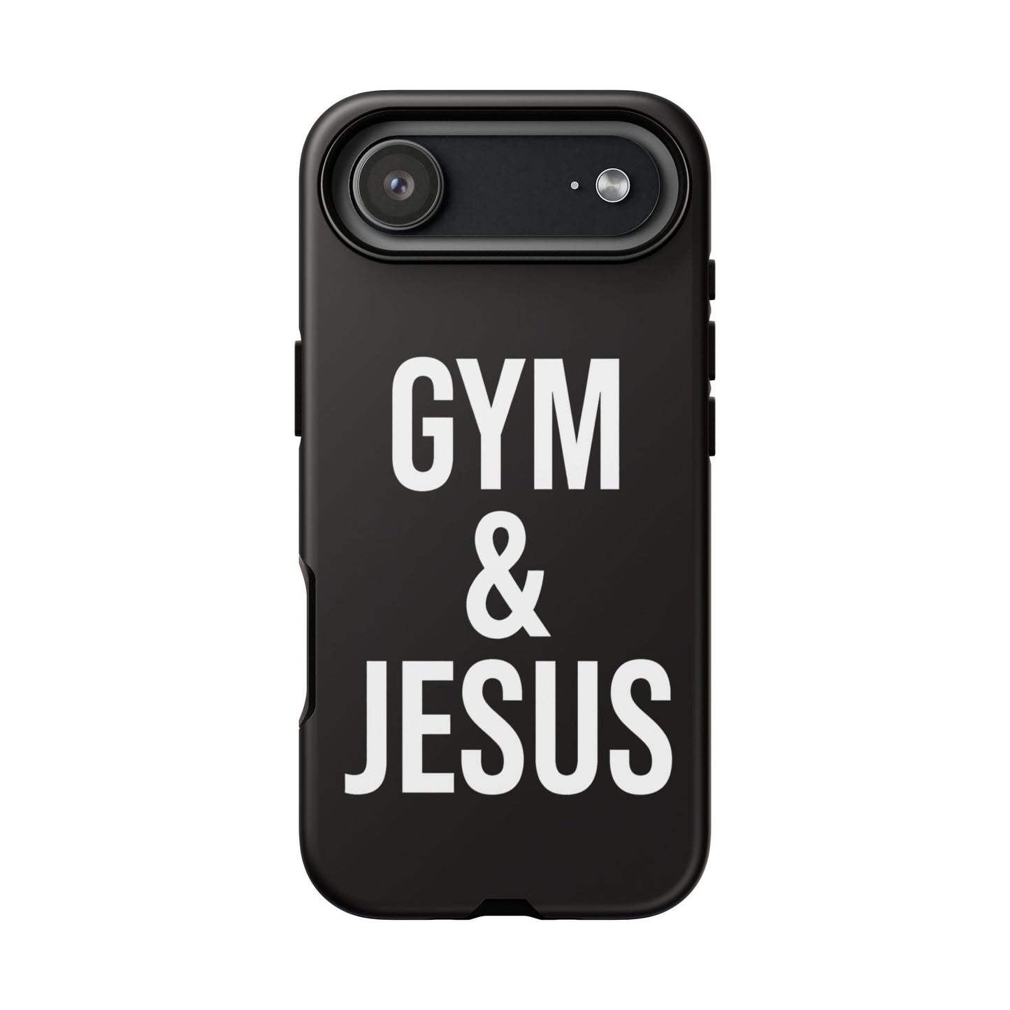 Gym & Jesus Phone Case Christian Faith Workout Gym Motivation Case