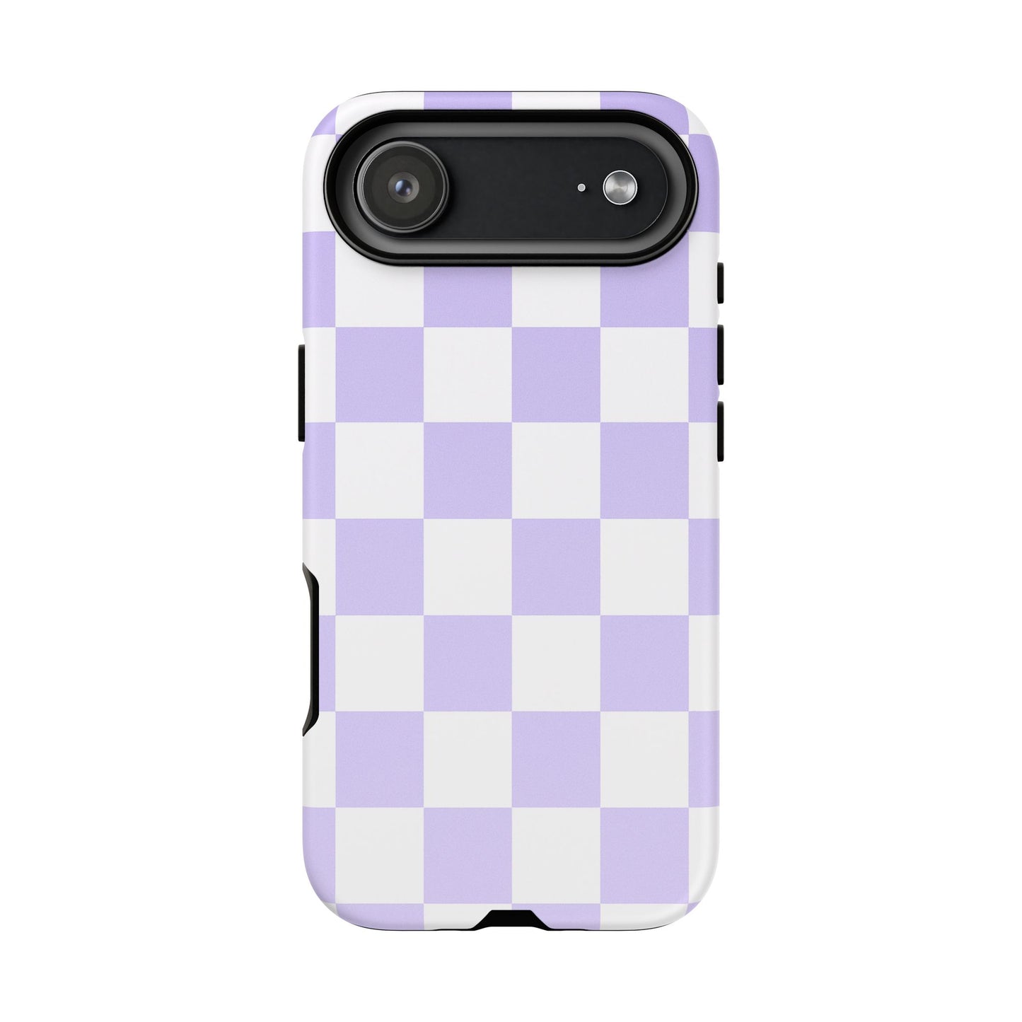Lavender Checkerboard Phone Case | Pastel Aesthetic Tough Case