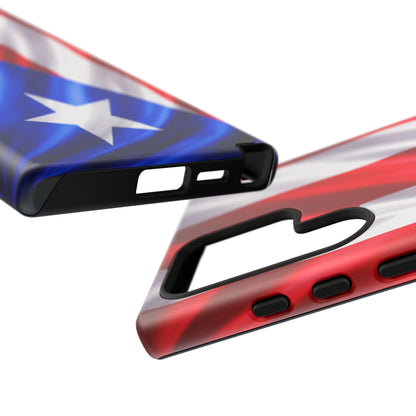 Puerto Rico Flag Phone Case | Boricua Pride Tough Case | Puerto Rican Flag Protective Cover for iPhone & Samsung