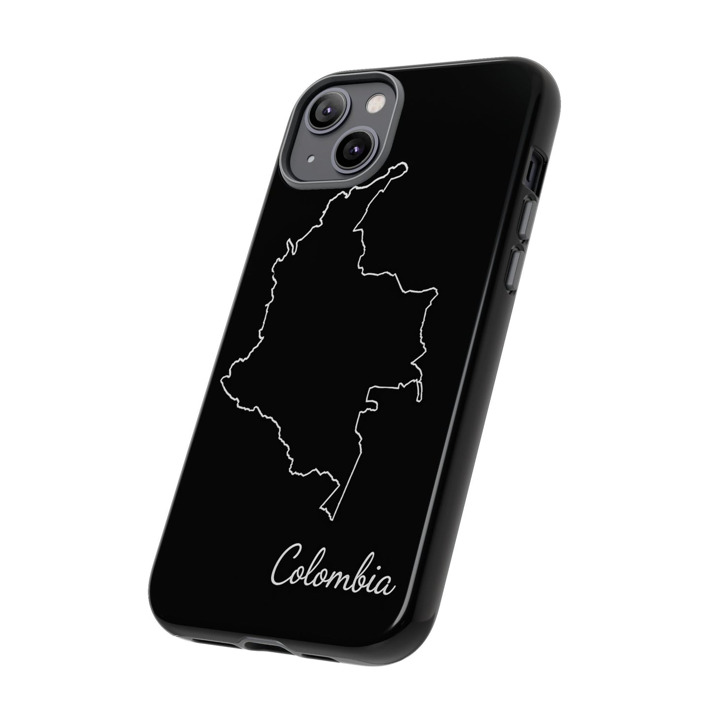 Colombia Outline Phone Case – Minimal Country Map Tough Case (iPhone, Samsung, Pixel)