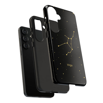 Virgo Zodiac Constellation Phone Case – Luxe Gold Celestial Cover