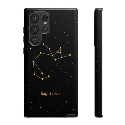 Sagittarius Zodiac Constellation Phone Case – Luxe Gold Celestial Cover