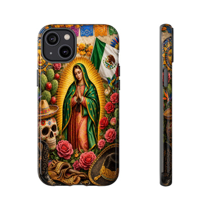 Virgen de Guadalupe Phone Case Mexican Floral iPhone Samsung Pixel Case