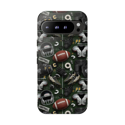 Football Pattern Phone Case – Sports Fan Tough Protective Game Day Case