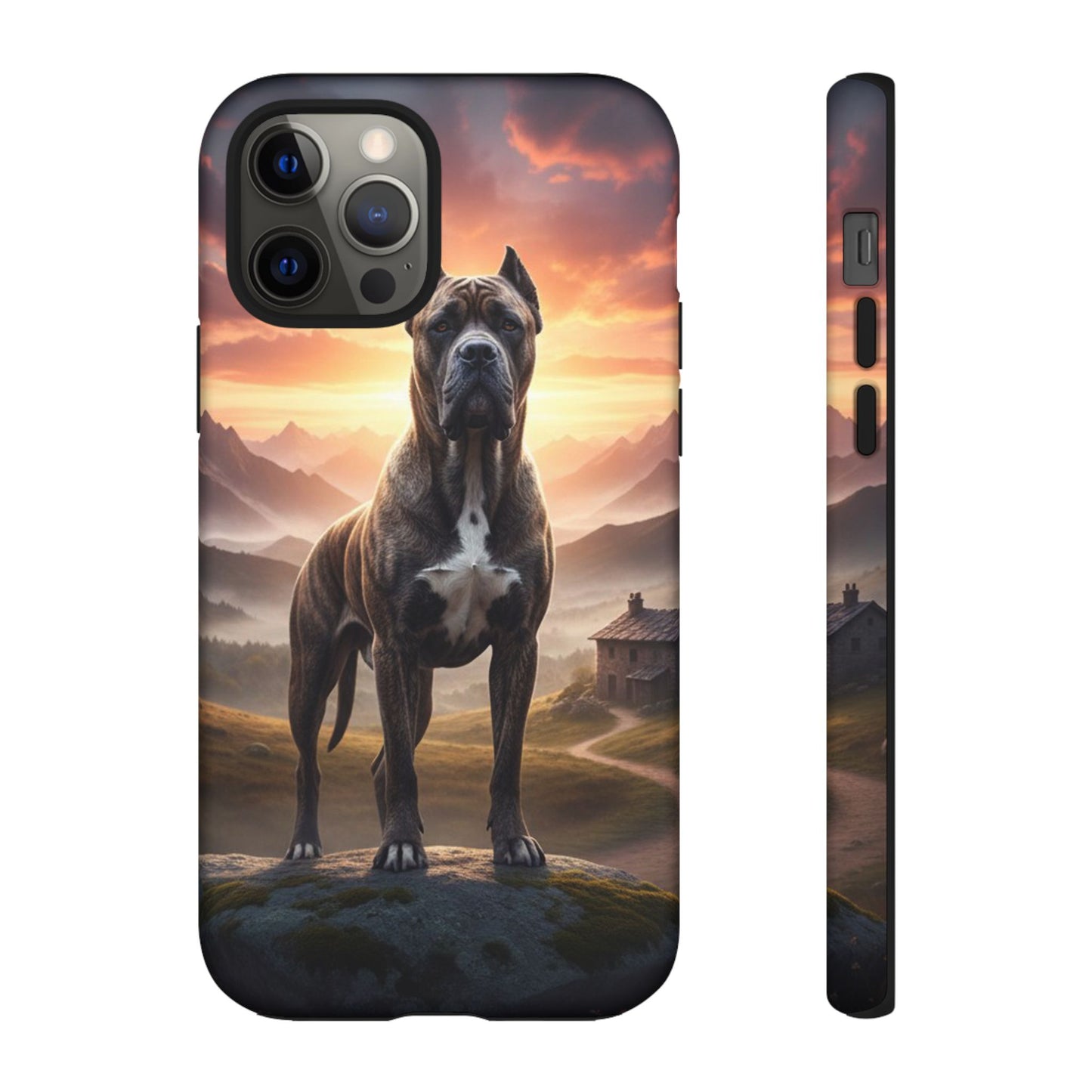 Cane Corso Phone Case – Guard Dog Sunset Tough Case (iPhone, Samsung, Pixel) | Dog Lover Gift