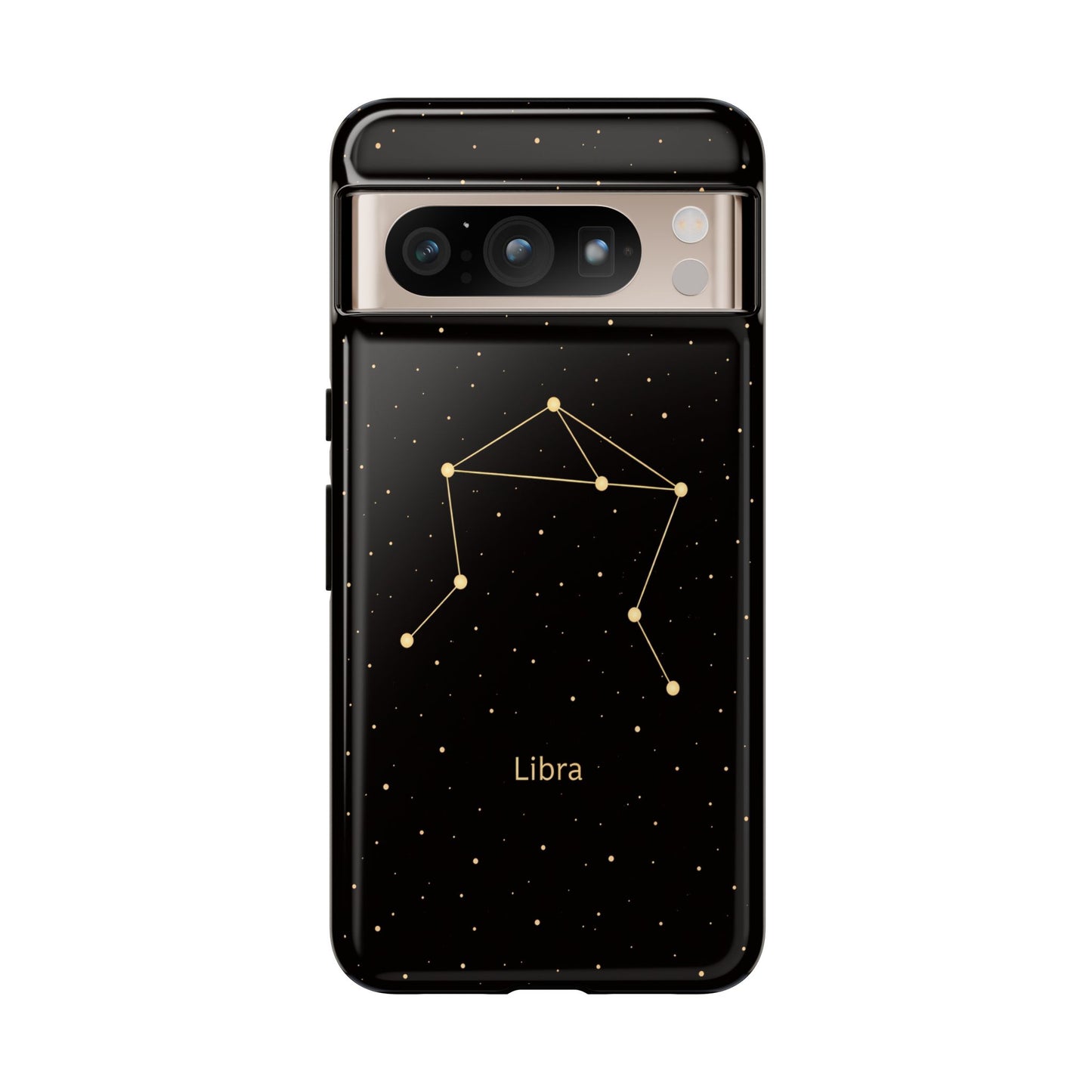 Libra Zodiac Constellation Phone Case – Luxe Gold Celestial Cover