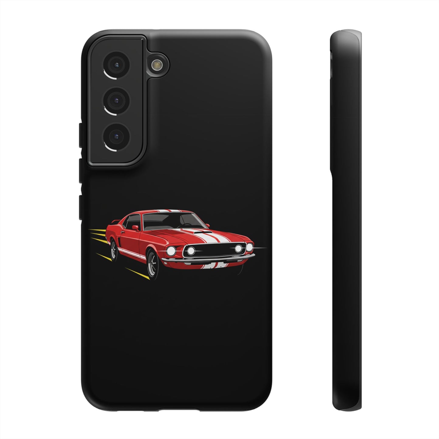 Red Muscle Car Phone Case – Classic Car Racing Tough Protective Case