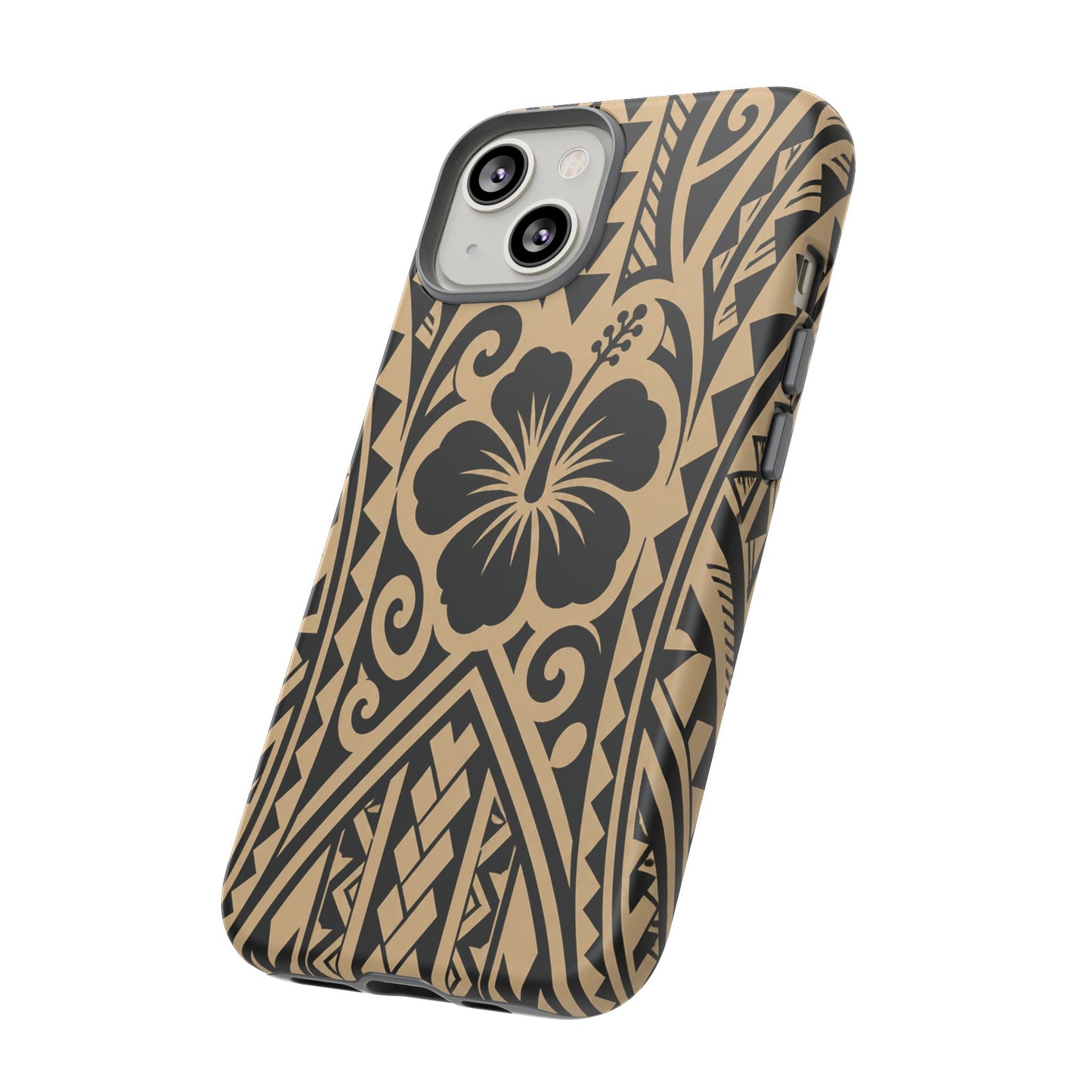 Polynesian Tribal Hawaiin Hibiscus Phone Case for iPhone Samsung Galaxy