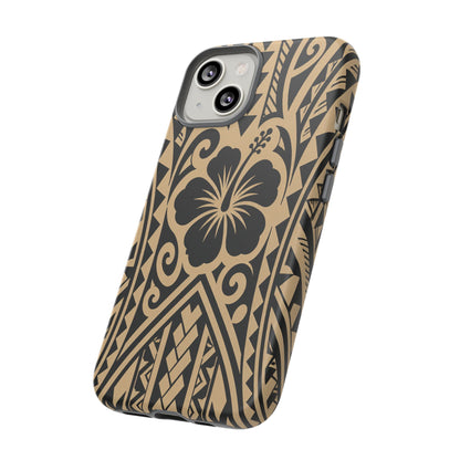 Polynesian Tribal Hawaiin Hibiscus Phone Case for iPhone Samsung Galaxy