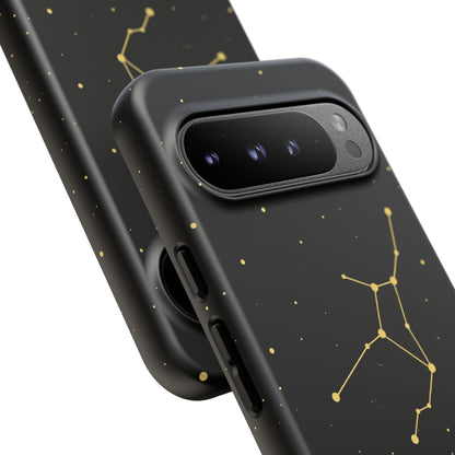 Virgo Zodiac Constellation Phone Case – Luxe Gold Celestial Cover