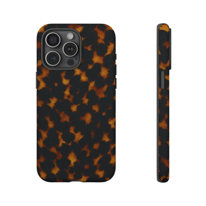 Tortoiseshell Phone Case – Brown Leopard Pattern Luxury Tough Protective Case
