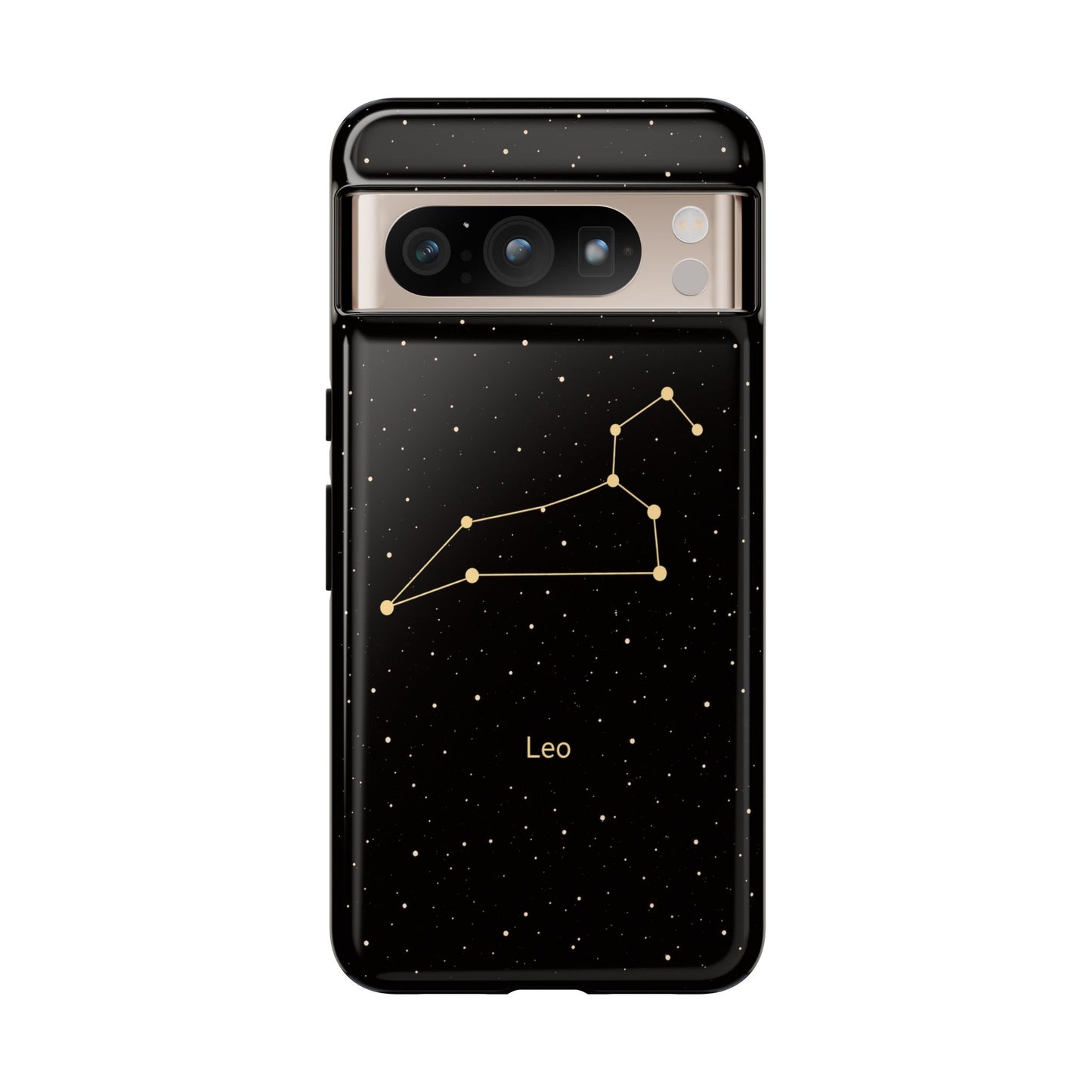 Leo Zodiac Constellation Phone Case – Luxe Gold Celestial Cover