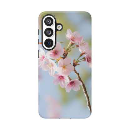 Cherry Blossom Phone Case – Pink Floral Tough Case (iPhone, Samsung Galaxy, Pixel)
