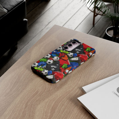 Soccer Ball Pattern Phone Case – Sports Fan Tough Protective Game Day Case