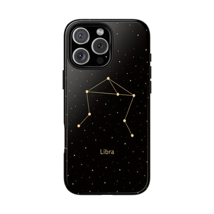 Libra Zodiac Constellation Phone Case – Luxe Gold Celestial Cover