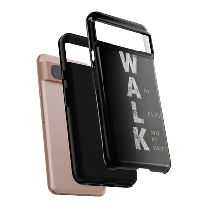 Walk by Faith Not by Sight Christian Phone Case Bible Verse Faith Cover