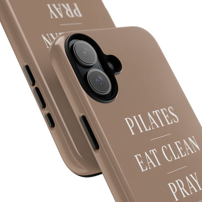 Pilates Phone Case | Eat Clean Pray Sleep Repeat Aesthetic | Wellness Girl Gift