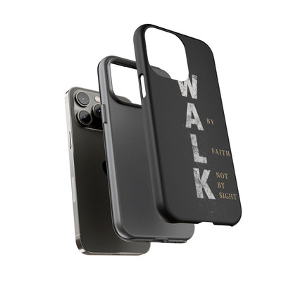 Walk by Faith Not by Sight Christian Phone Case Bible Verse Faith Cover