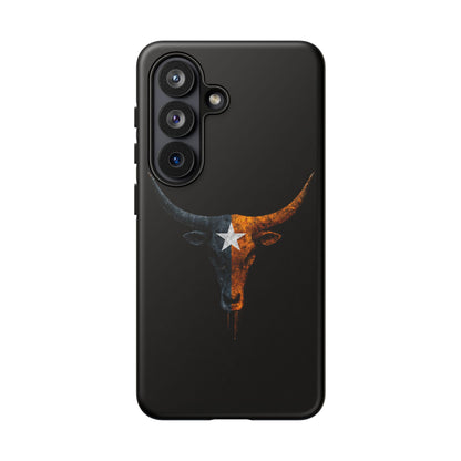 Texas Longhorn Skull Phone Case Western Cowboy Bull iPhone Samsung Cover