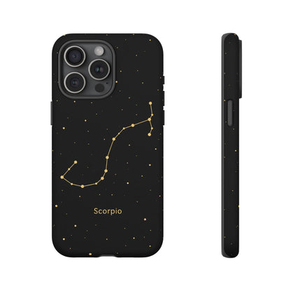 Scorpio Zodiac Constellation Phone Case – Luxe Gold Celestial Cover