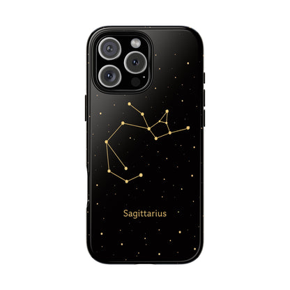 Sagittarius Zodiac Constellation Phone Case – Luxe Gold Celestial Cover