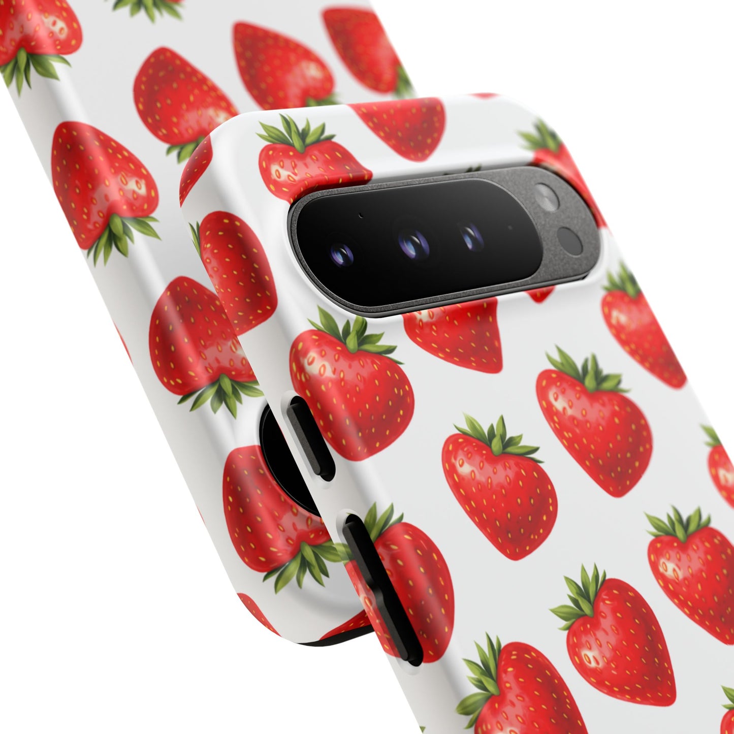 Cute Strawberry Phone Case – Aesthetic Fruit Pattern Protective Cover for Iphone, Samsung Galaxy and Pixel