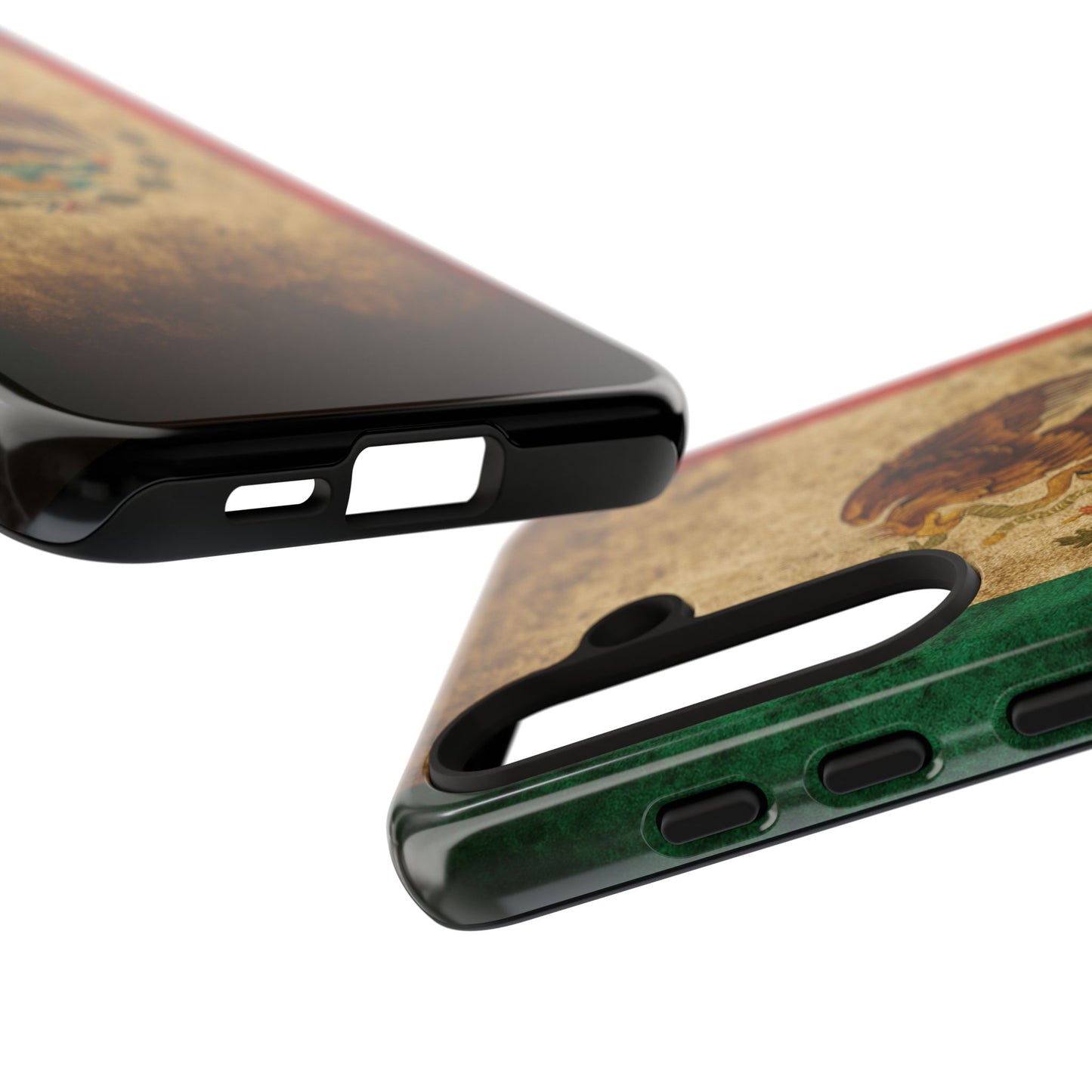 Vintage Mexico Flag Phone Case – Mexican Pride Grunge Flag Aesthetic Tough Case