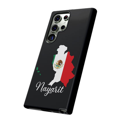 Nayarit Mexico Flag Map Phone Case | Mexican American Pride Tough Case for iPhone & Samsung