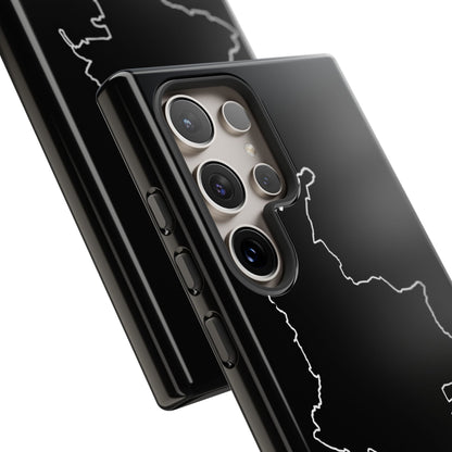 Colombia Outline Phone Case – Minimal Country Map Tough Case (iPhone, Samsung, Pixel)