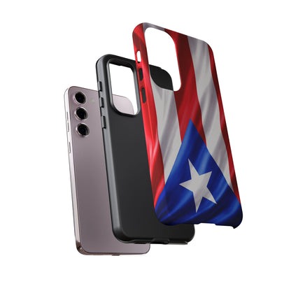 Puerto Rico Flag Phone Case | Boricua Pride Tough Case | Puerto Rican Flag Protective Cover for iPhone & Samsung