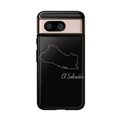 El Salvador Outline Phone Case – Minimal Country Map Tough Case (iPhone, Samsung, Pixel)