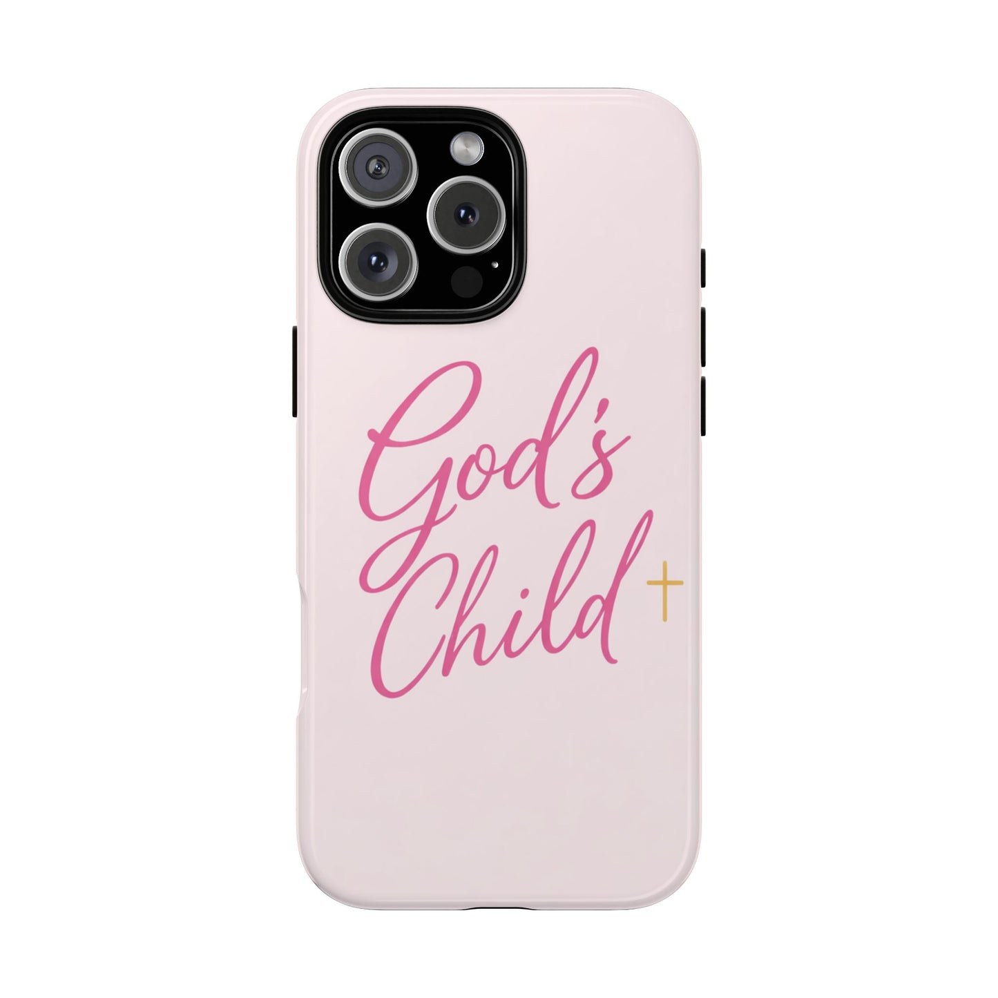 Gods Child Phone Case Christian Pink Aesthetic Tough iPhone Case