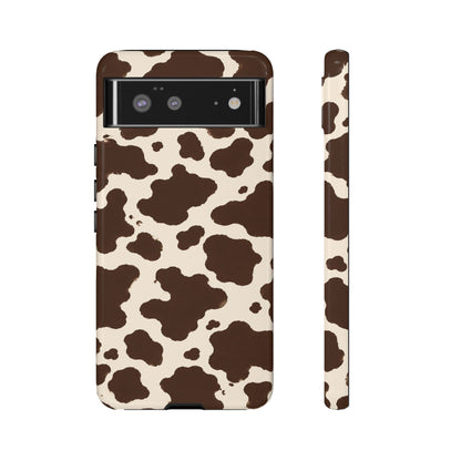 Western Cow Print Tough Phone Case for iPhone Samsung Galaxy Pixel