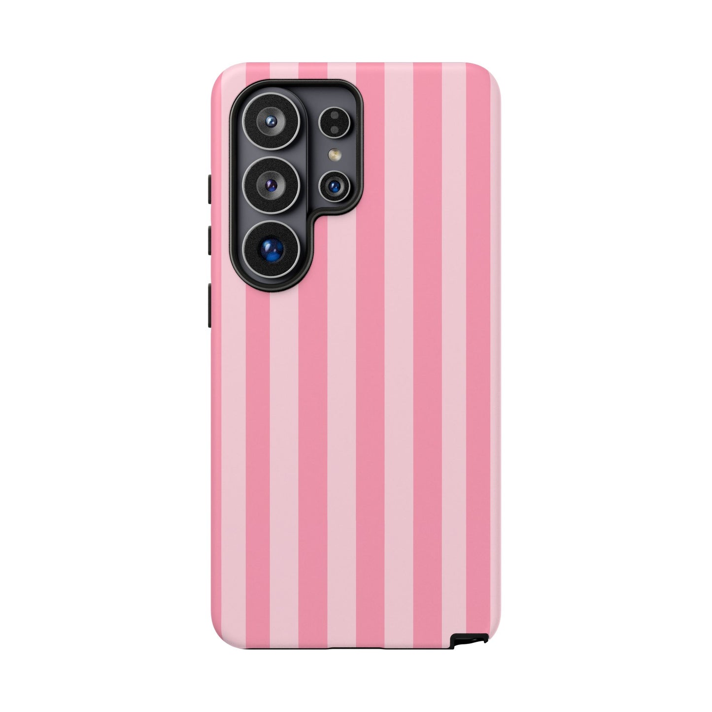 Pink Stripe Phone Case – Pastel Coquette Aesthetic Tough Protective Case