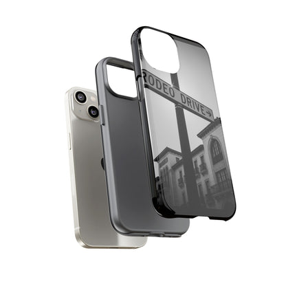 Rodeo Drive Phone Case | Los Angeles Aesthetic Black & White Photography | Luxury LA Street Tough Case for iPhone & Samsung