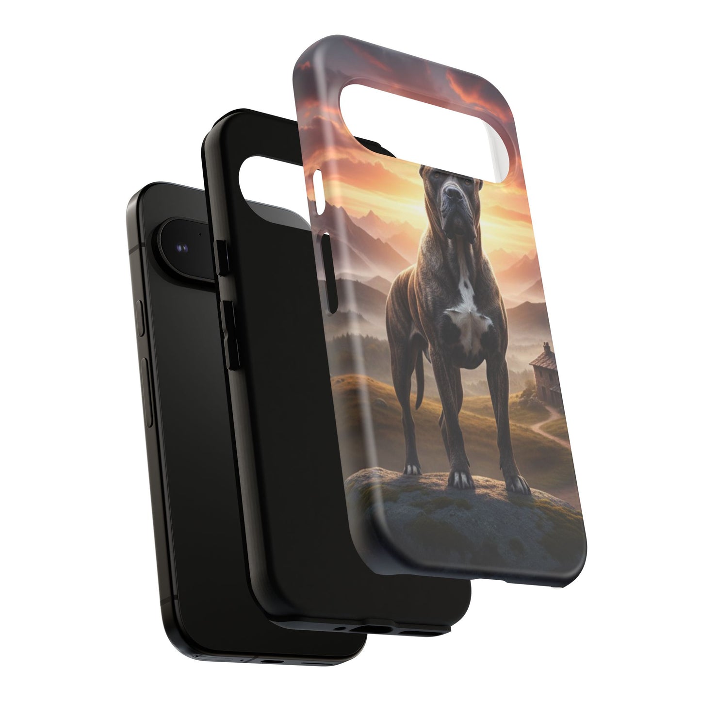 Cane Corso Phone Case – Guard Dog Sunset Tough Case (iPhone, Samsung, Pixel) | Dog Lover Gift
