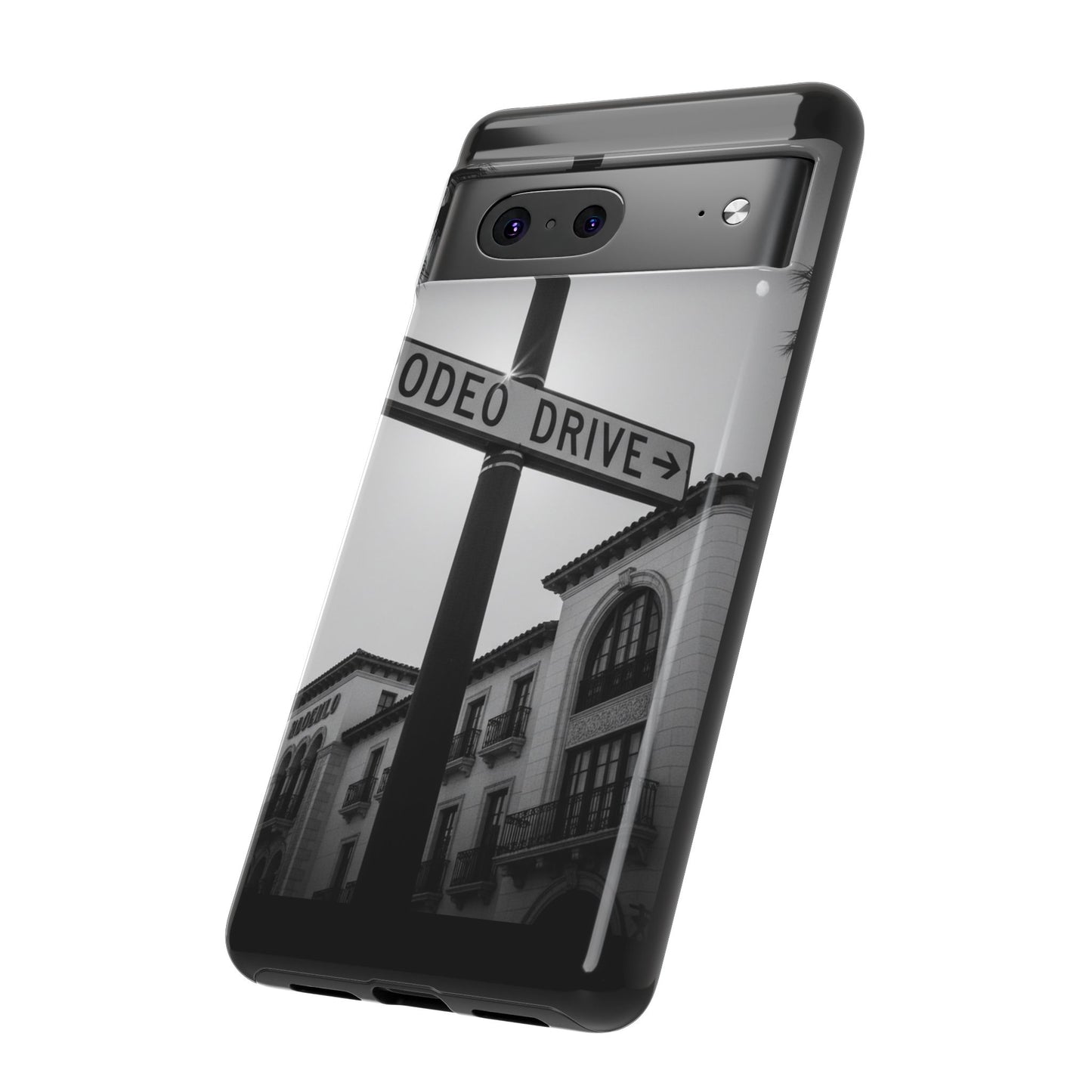 Rodeo Drive Phone Case | Los Angeles Aesthetic Black & White Photography | Luxury LA Street Tough Case for iPhone & Samsung
