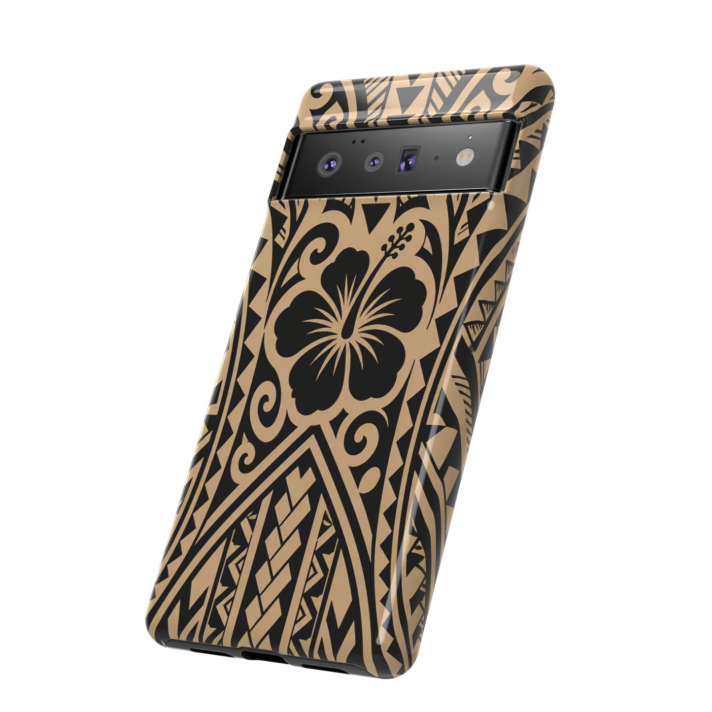 Polynesian Tribal Hawaiin Hibiscus Phone Case for iPhone Samsung Galaxy