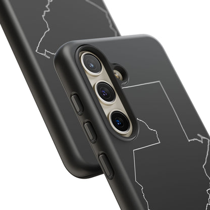 Guatemala Outline Phone Case – Minimal Country Map Tough Case (iPhone, Samsung, Pixel)