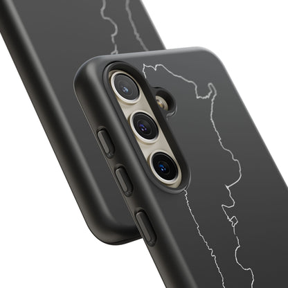 Argentina Outline Phone Case – Minimal Country Map Tough Case (iPhone, Samsung, Pixel)