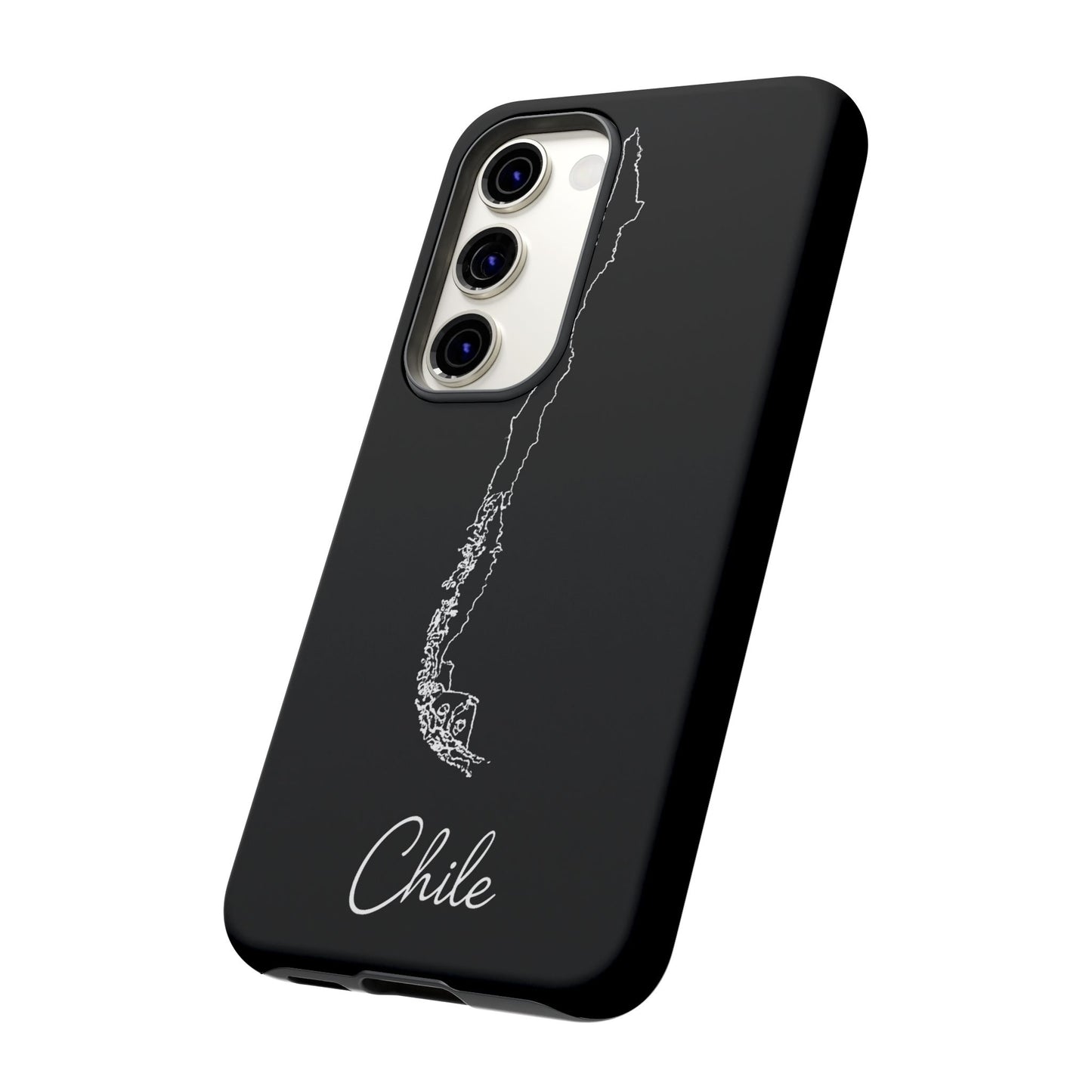 Chile Outline Phone Case – Minimal Country Map Tough Case (iPhone, Samsung, Pixel)