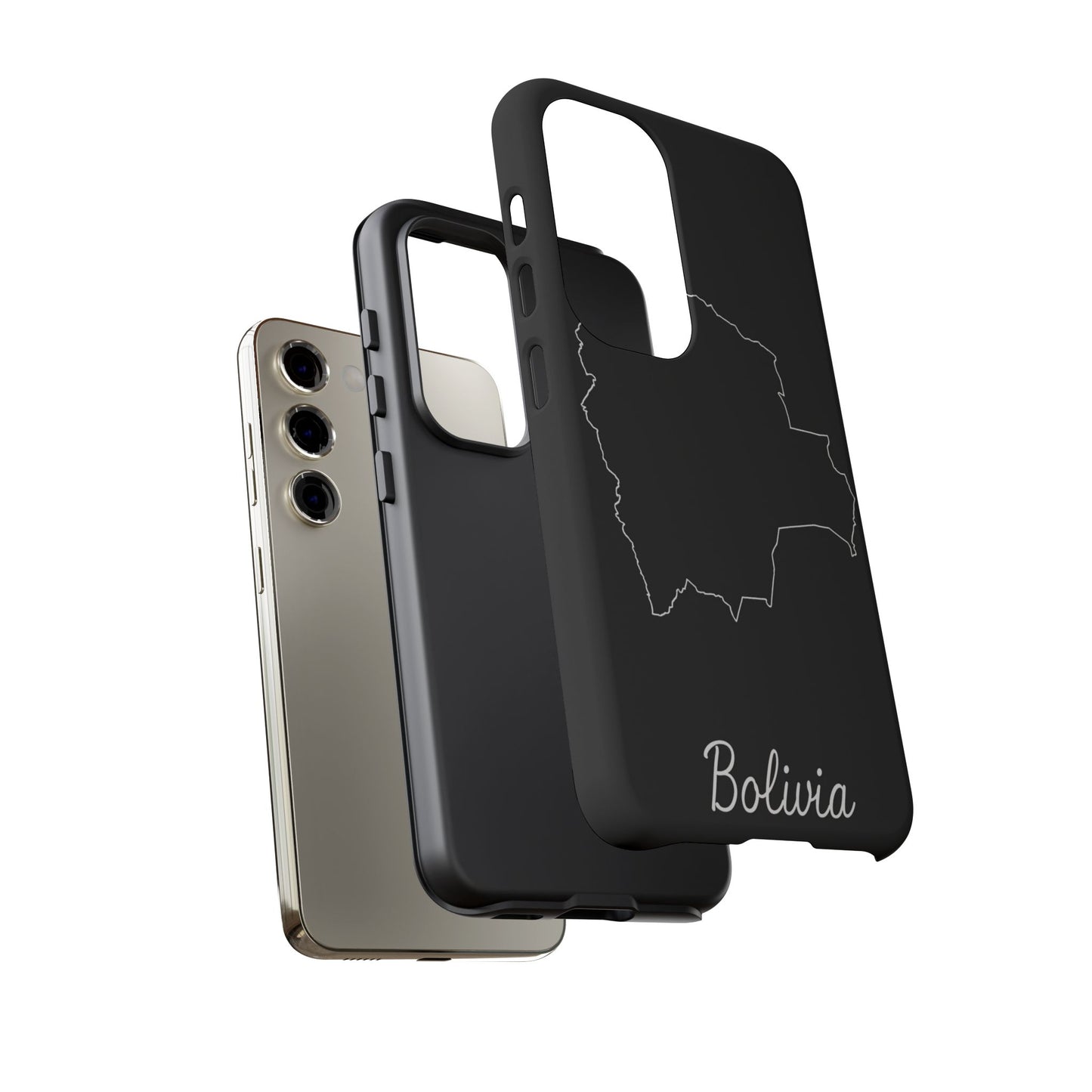 Bolivia Outline Phone Case – Minimal Country Map Tough Cover