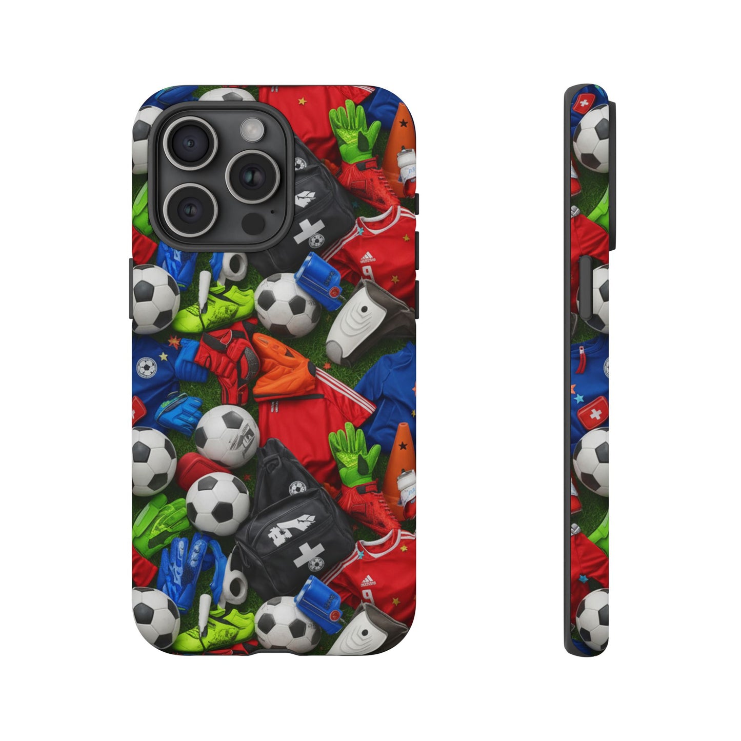 Soccer Ball Pattern Phone Case – Sports Fan Tough Protective Game Day Case